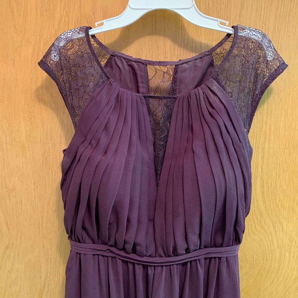 Plum David’s Bridal Floor Length Dress